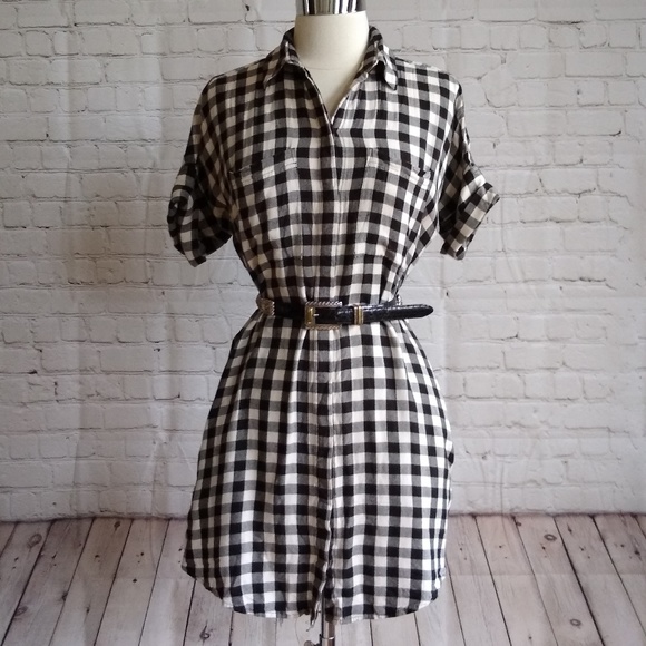 Madewell buffalo plaid Courier shirt dress XS - Picture 3 of 8